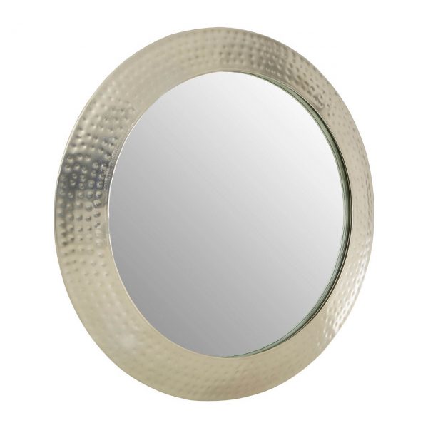 Paradise Hammered Pewter Finish Wall Mirror