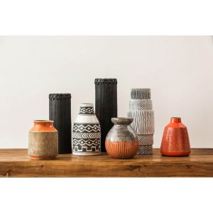 Grenfell Mono Earthenware Vase