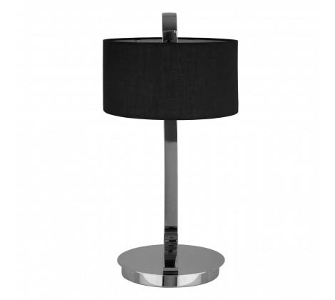 Basil Black And Chrome Table Lamp