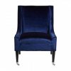 Elsham Blue Velvet Chair