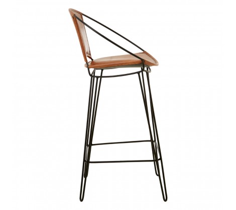 Gilston Light Brown Chair With Hairpin Legs