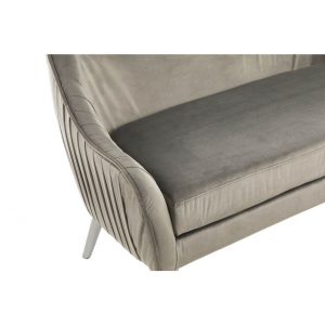 Elystan Grey Velvet Sofa