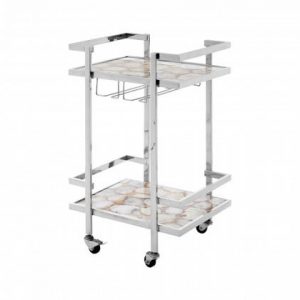 Frankland White Agate Drinks Trolley