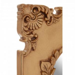 Rosehart Gold Finish Indent Wall Mirror