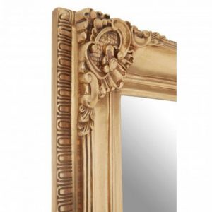 Rosehart Gold Finish Bead / Reel Wall Mirror