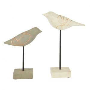 Phene Set Of Two Bird Sculptures