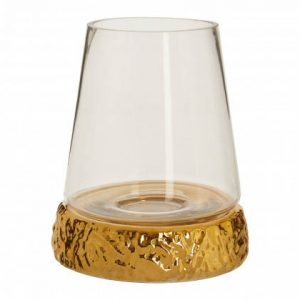 Chelsea Small Hurricane Gold Candle Holder