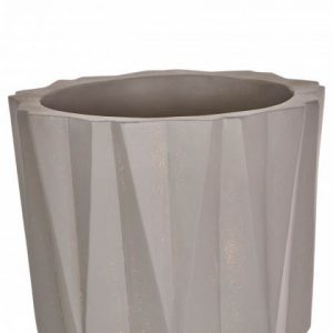 Stanford Large Grey Multifaceted Planter