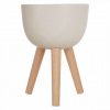 Stanford Small White Finish Rounded Planter