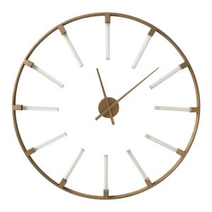 Beaufort Gold Metal Round Wall Clock