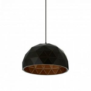 Dove Small Black Dome Pendant Light