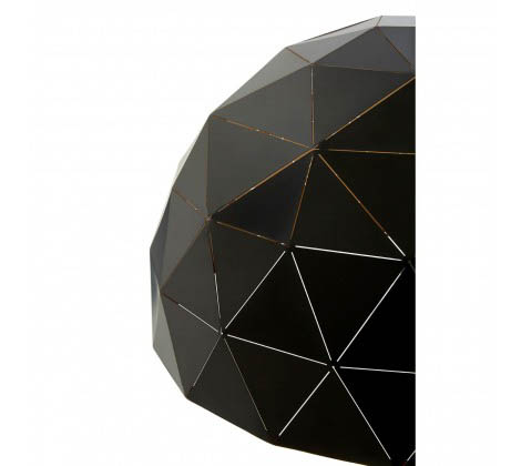 Dove Large Black Dome Pendant Light