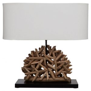 Glynde Oval Table Lamp With Twig Base