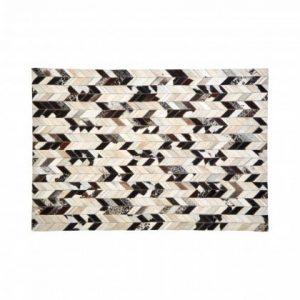 Brewster Small Black / White Patchwork Rug