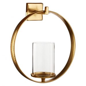 Queensberry Gold Finish Wall Sconce