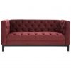 Barnaby 2 Seat Crimson Sofa