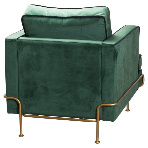 Arden Emerald Green Velvet Arm Chair
